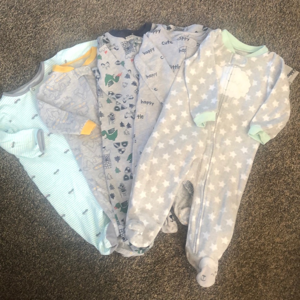 Baby boy footie pajamas